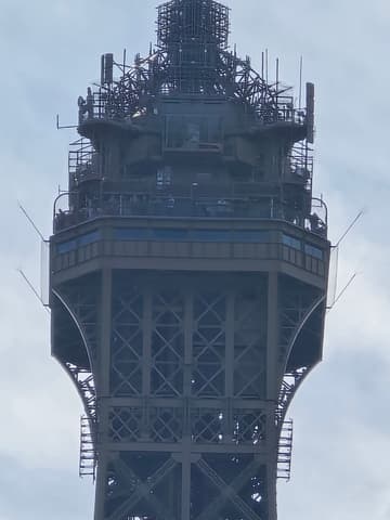 The top platform of the Eiffel Tower