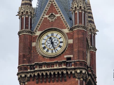 The clock and the stonework around it